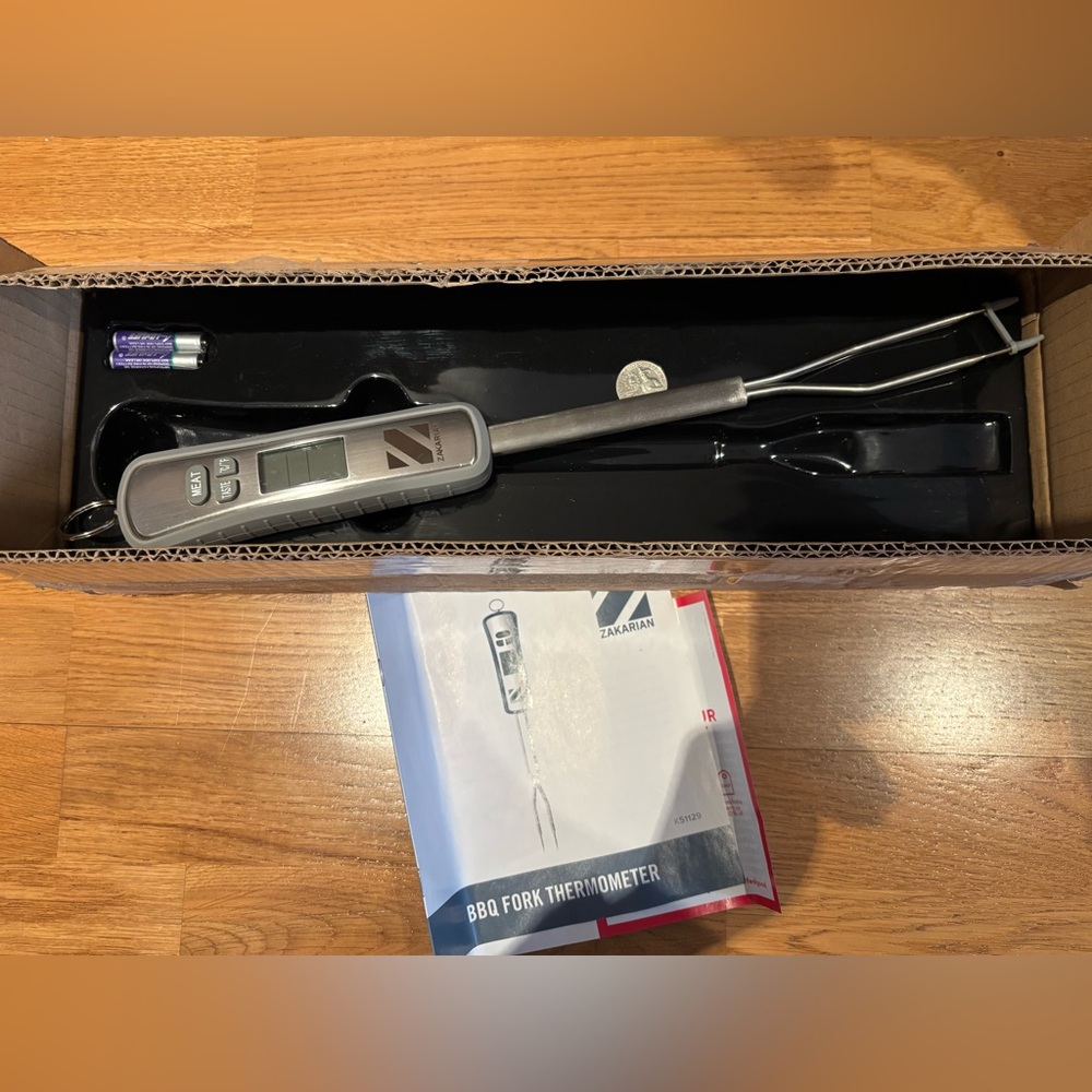 NWT Zakarian BBQ Fork Thermometer.
